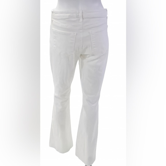 L'Agence Women's High Rise Zip Up Bell Flare Jeans – White Denim – Size 29 - Picture 3 of 10